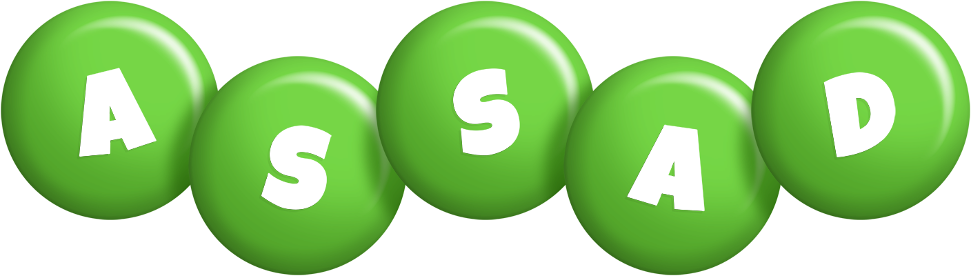 Assad candy-green logo