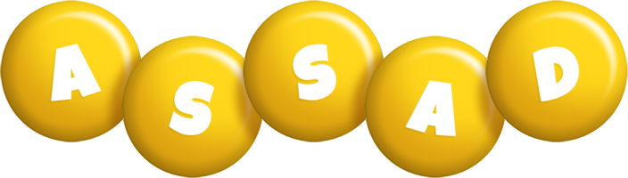 Assad candy-yellow logo