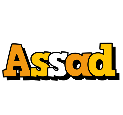 Assad cartoon logo