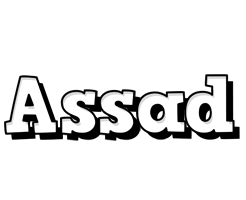 Assad snowing logo