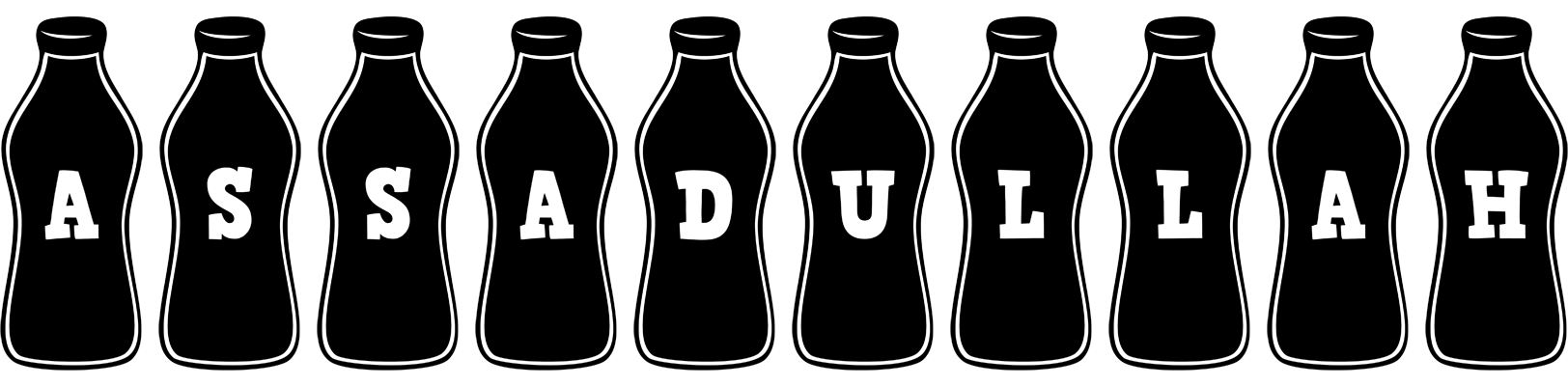 Assadullah bottle logo