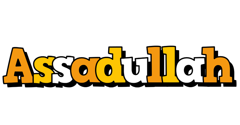 Assadullah cartoon logo