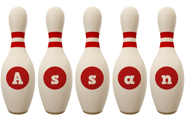 Assan bowling-pin logo
