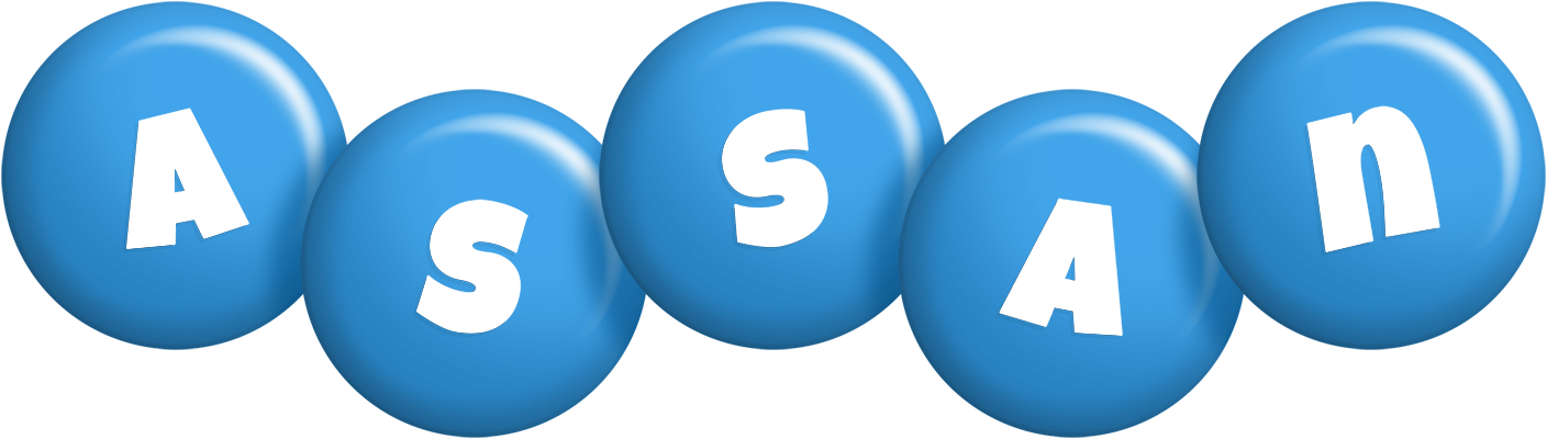 Assan candy-blue logo