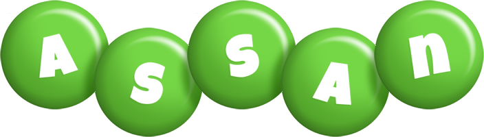 Assan candy-green logo