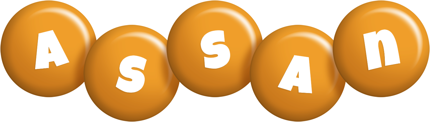 Assan candy-orange logo