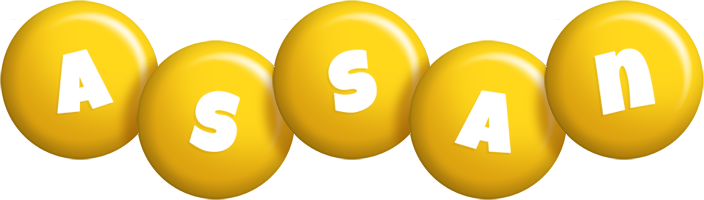 Assan candy-yellow logo