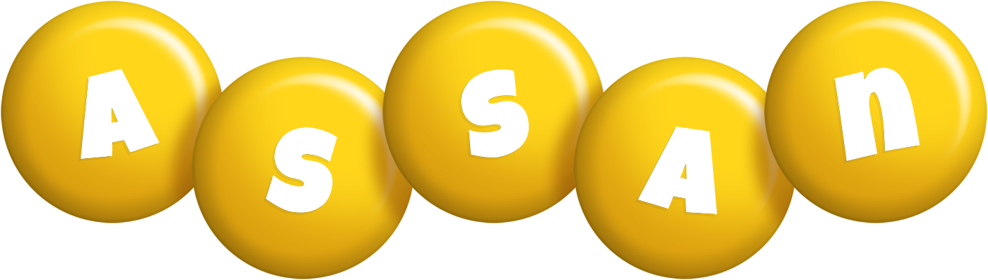 Assan candy-yellow logo