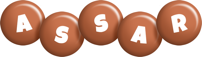 Assar candy-brown logo