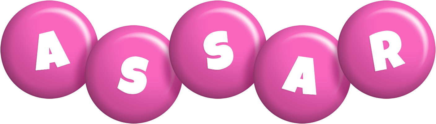 Assar candy-pink logo