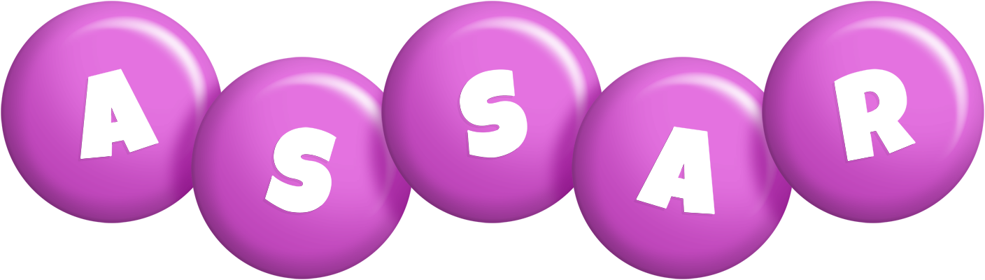 Assar candy-purple logo