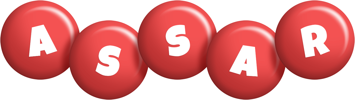 Assar candy-red logo