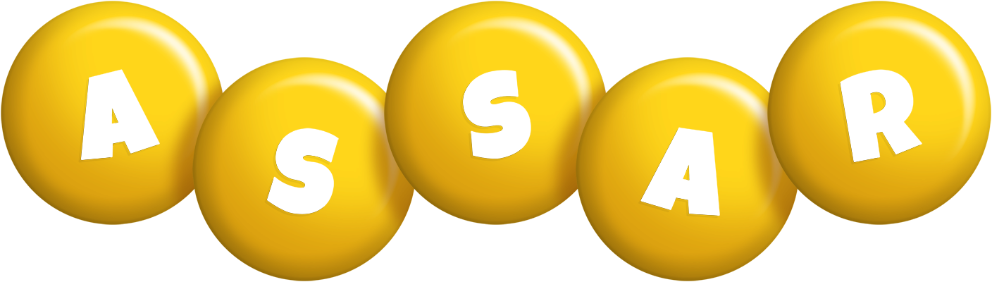 Assar candy-yellow logo