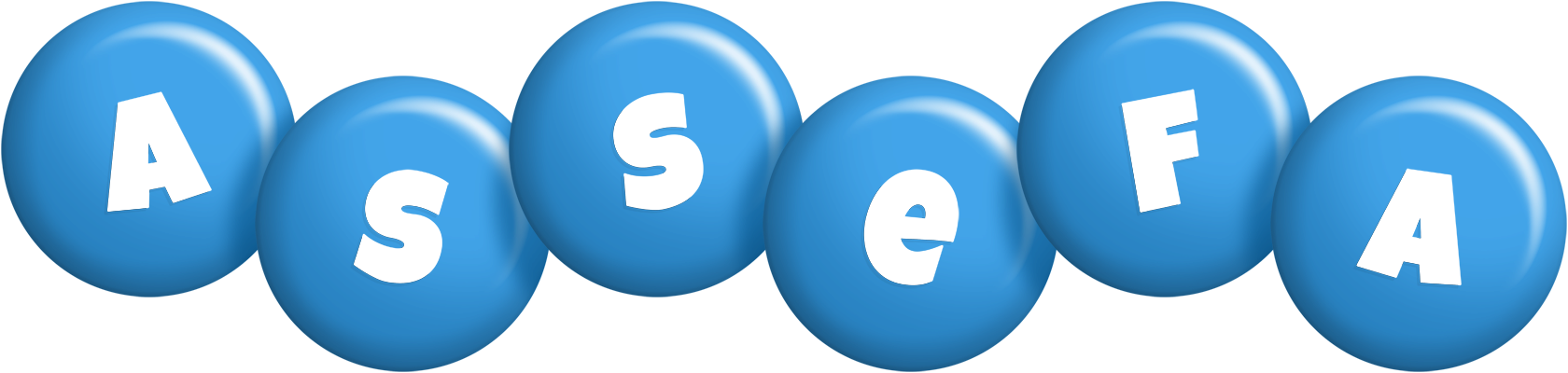 Assefa candy-blue logo