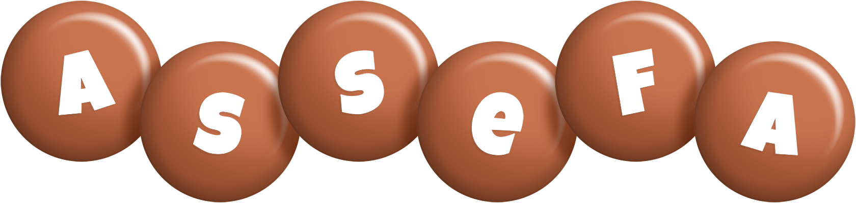 Assefa candy-brown logo