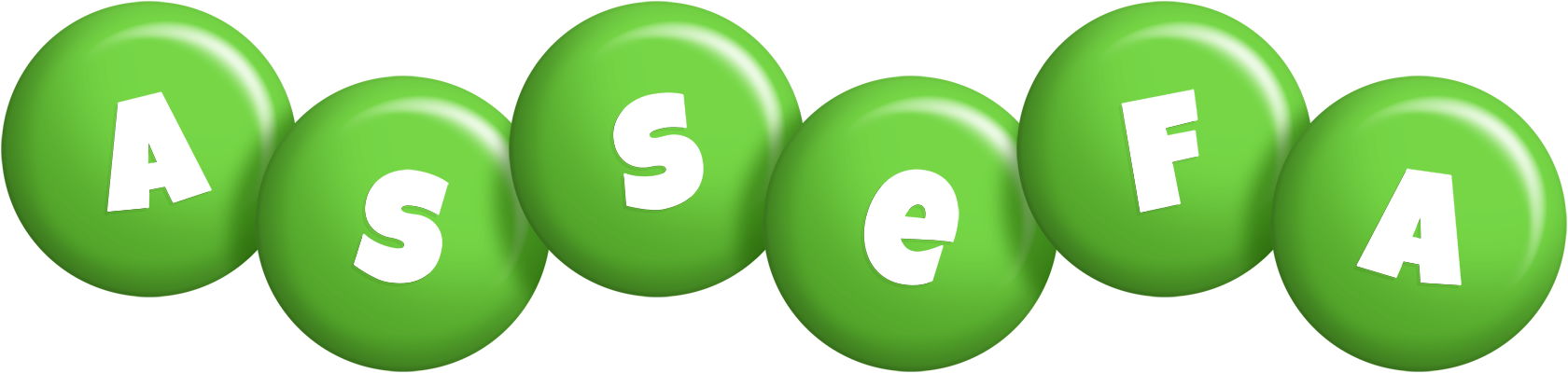 Assefa candy-green logo