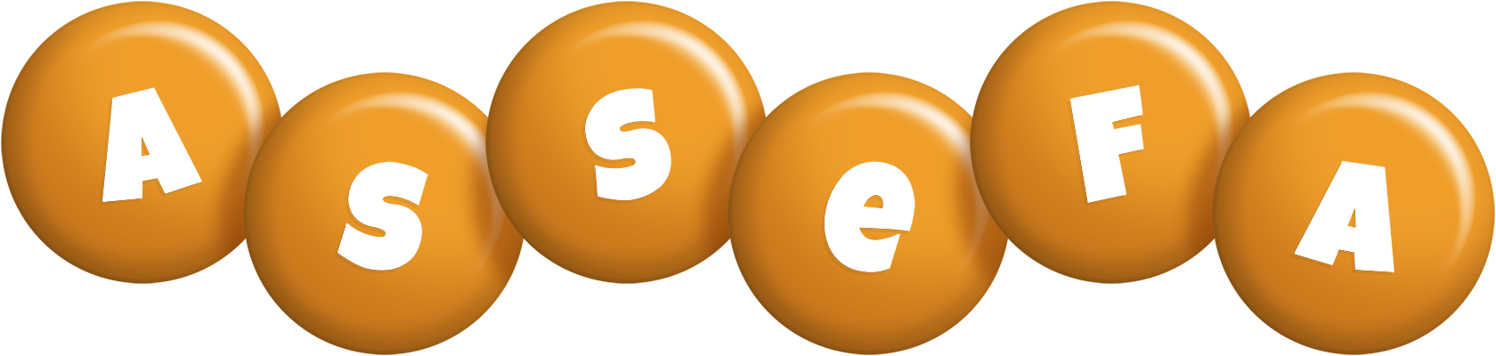 Assefa candy-orange logo