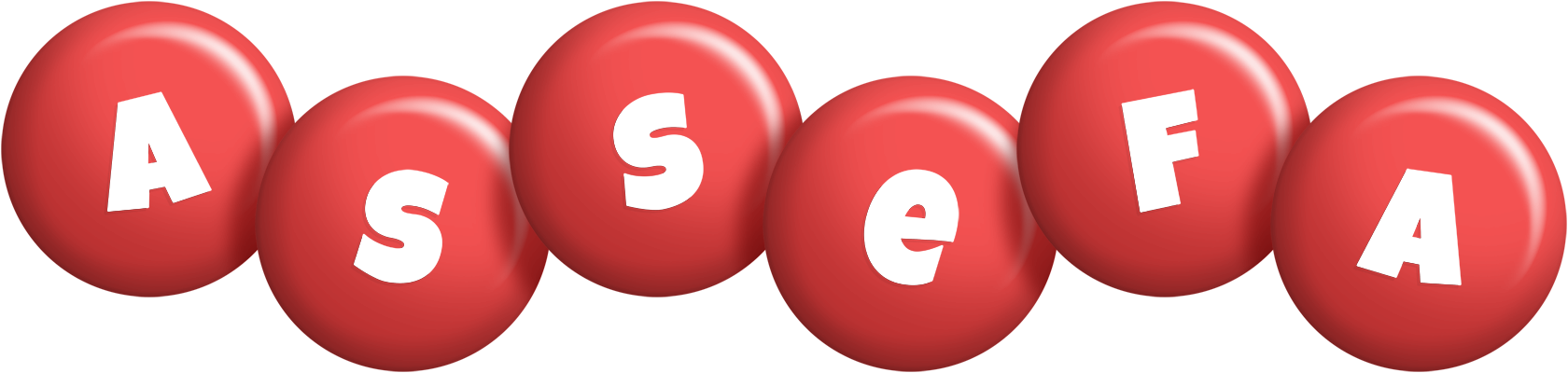 Assefa candy-red logo