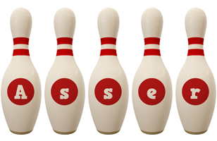 Asser bowling-pin logo
