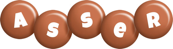Asser candy-brown logo