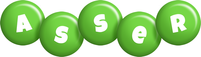 Asser candy-green logo