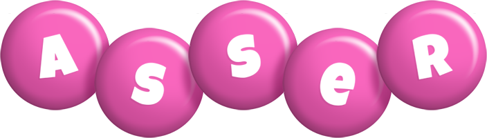 Asser candy-pink logo