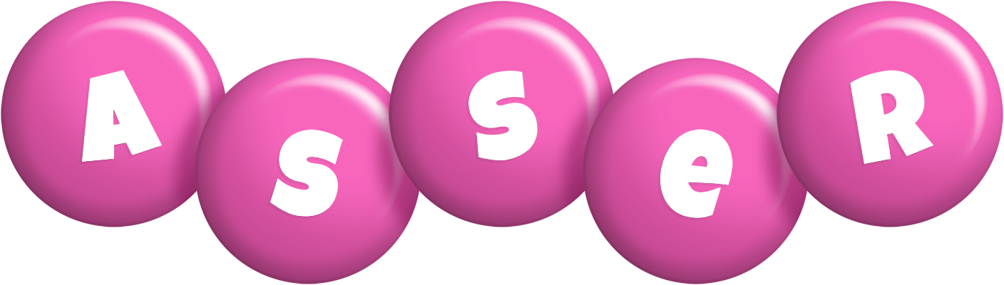 Asser candy-pink logo