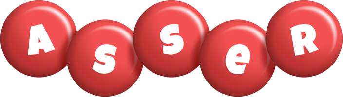 Asser candy-red logo
