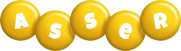 Asser candy-yellow logo
