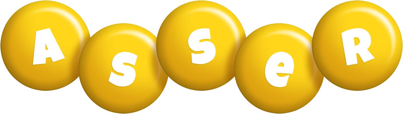 Asser candy-yellow logo