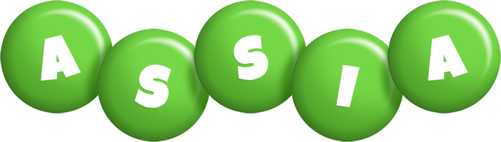 Assia candy-green logo