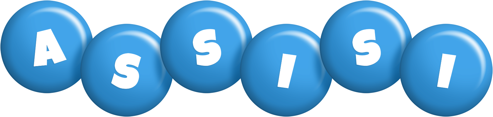 Assisi candy-blue logo