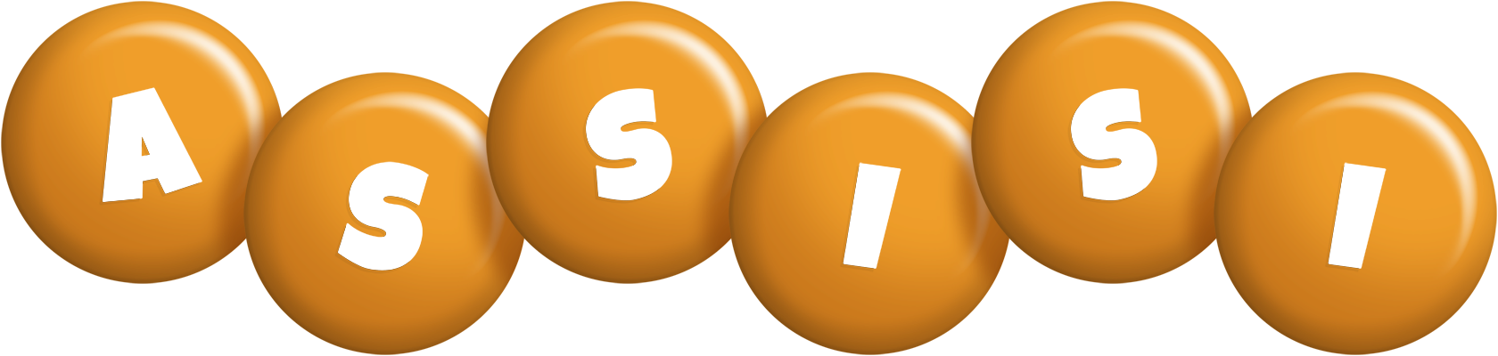 Assisi candy-orange logo