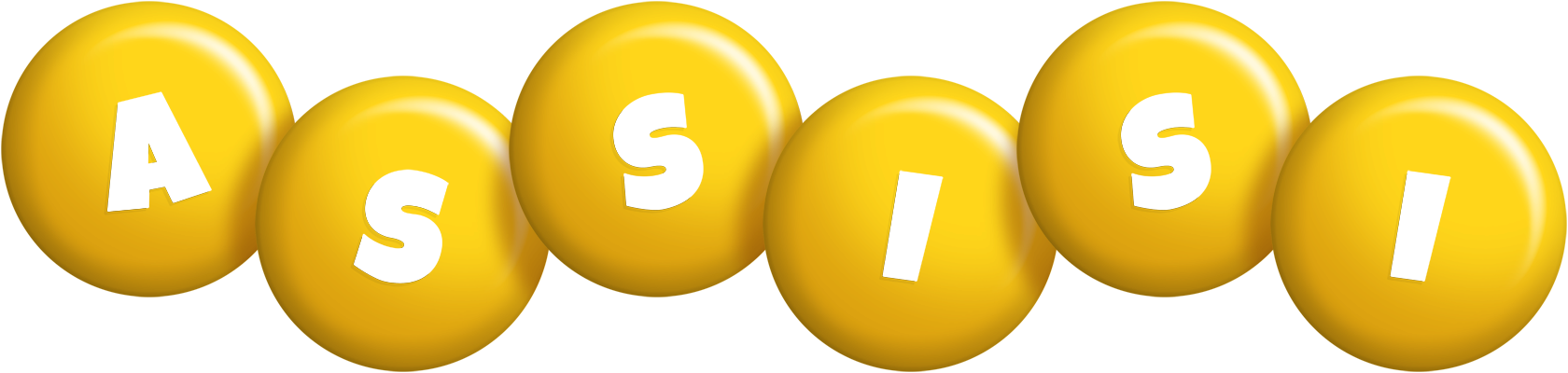 Assisi candy-yellow logo