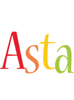 Asta birthday logo