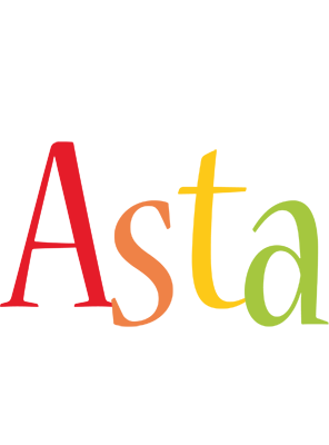 Asta birthday logo