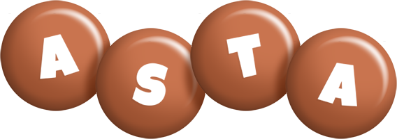 Asta candy-brown logo