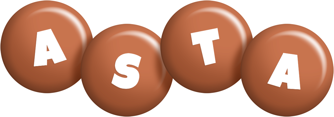 Asta candy-brown logo