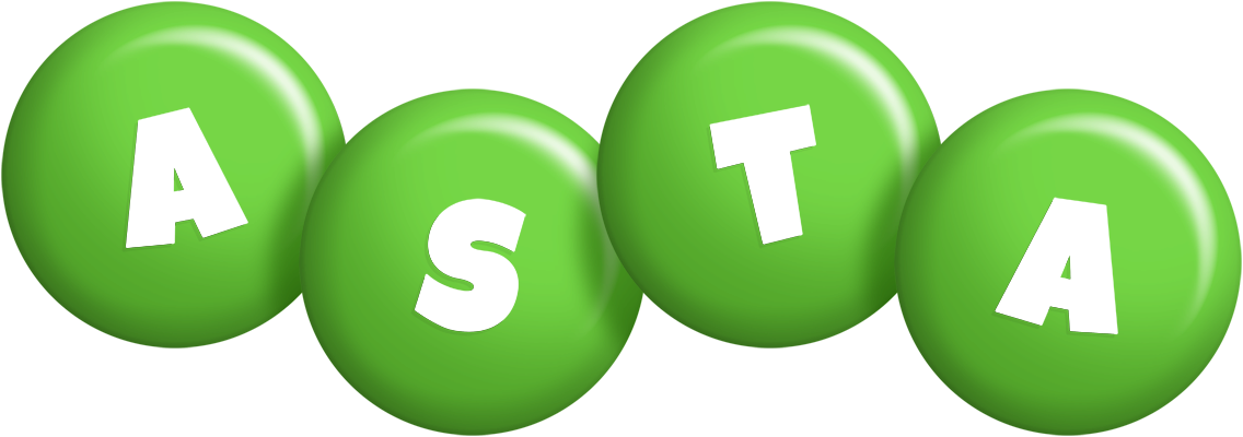 Asta candy-green logo