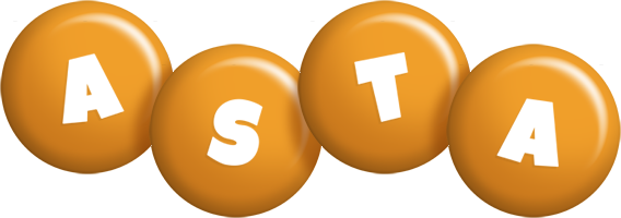 Asta candy-orange logo