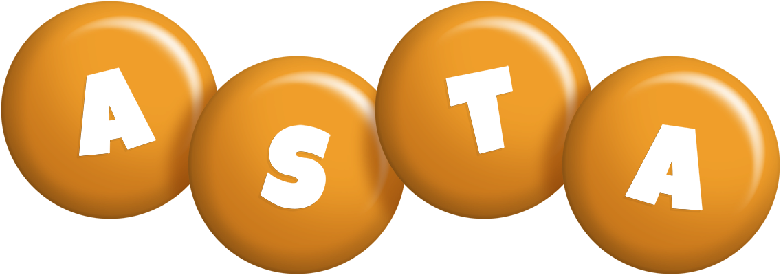Asta candy-orange logo