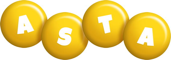 Asta candy-yellow logo