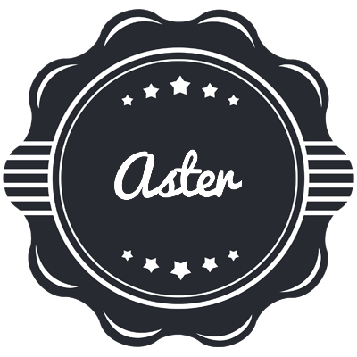 Aster badge logo