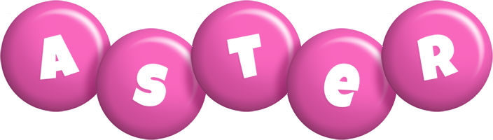 Aster candy-pink logo