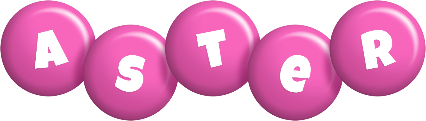 Aster candy-pink logo