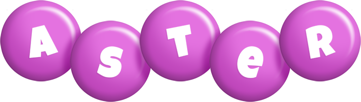 Aster candy-purple logo