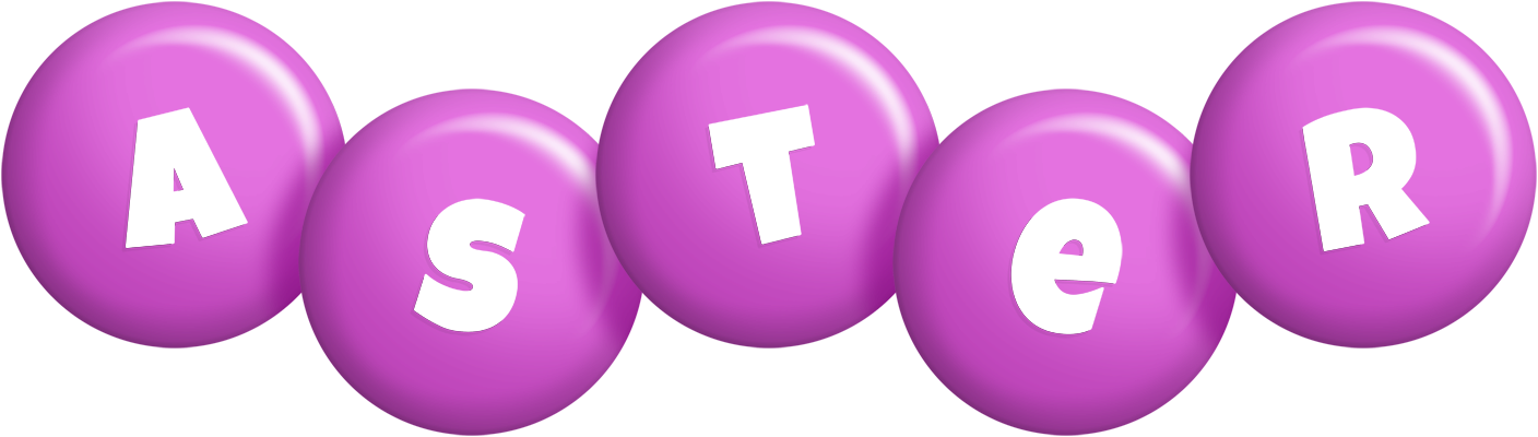 Aster candy-purple logo