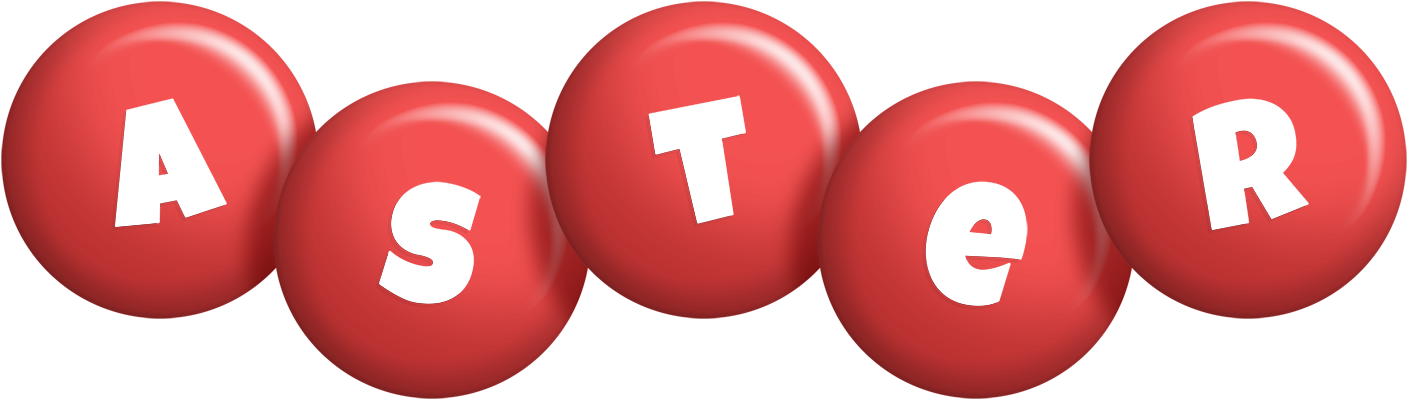 Aster candy-red logo
