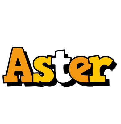 Aster cartoon logo
