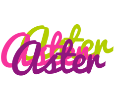 Aster flowers logo